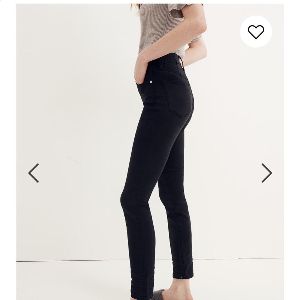 Madewell 9” Mid Rise Skinny Black
